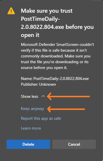 Install Any Way Dialog Installing Post Time Daily - Post Time Daily Help